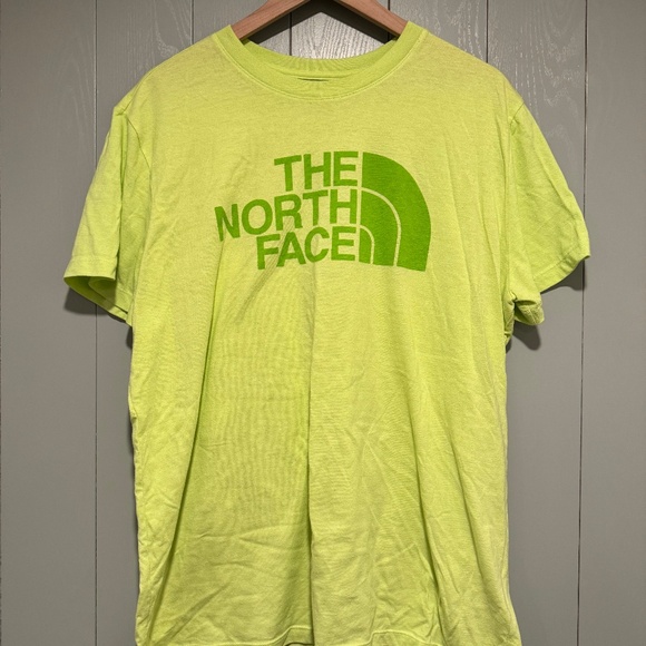 The North Face Men's T-Shirt Short Sleeve Crew Neck Neon Green - Size XL - Picture 1 of 6